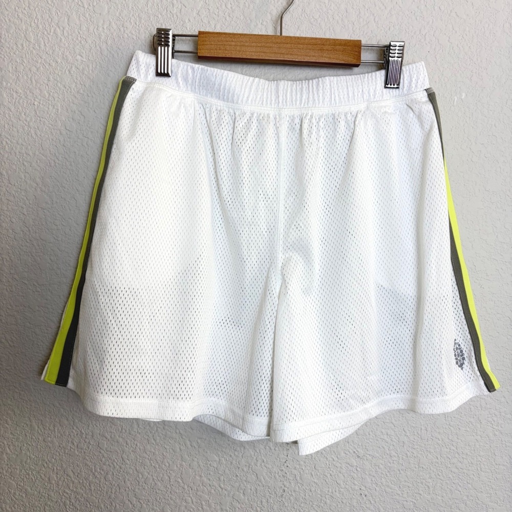 Free People FP Movement When In Venice Mesh Basketball Shorts White Neon XS - Picture 5 of 10